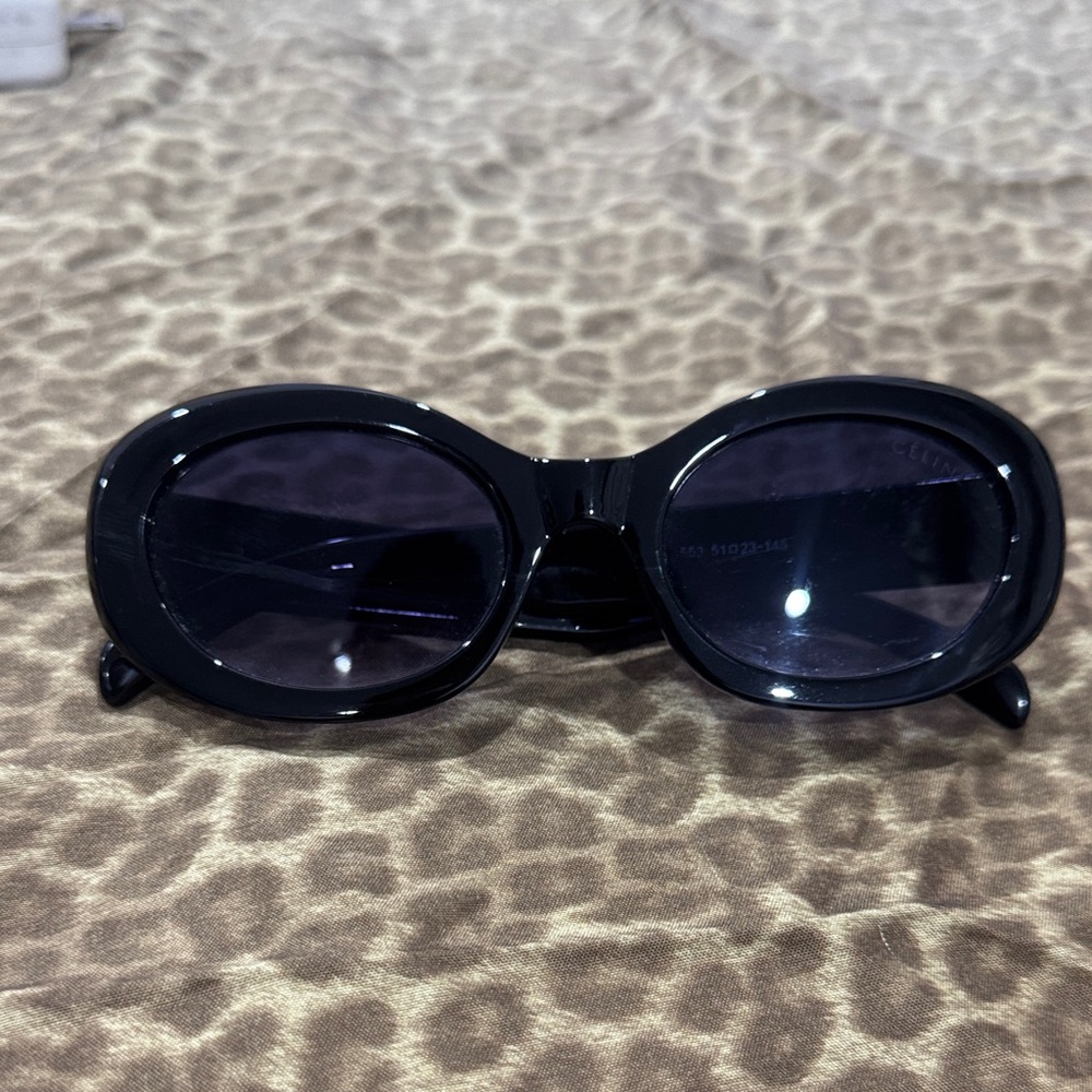 Black Oval Sunglasses
